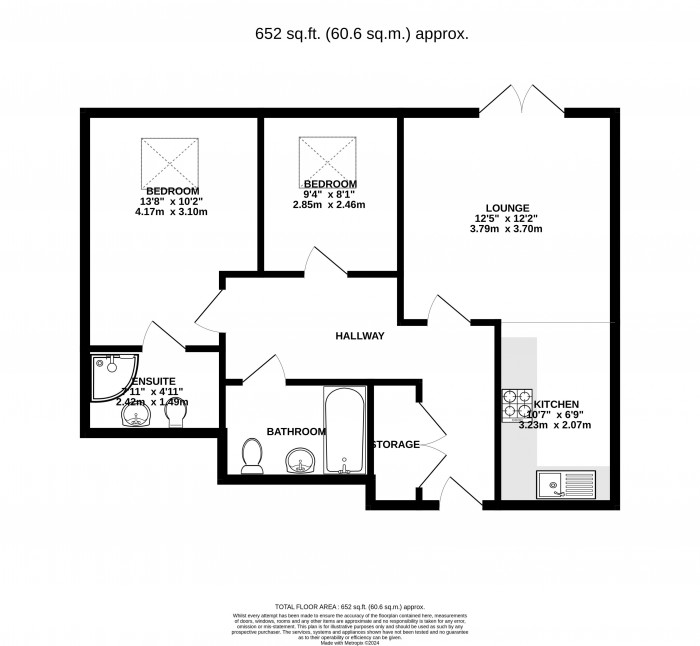 Floorplans For Gemini Court, Walkden Avenue, Swinley, Wigan