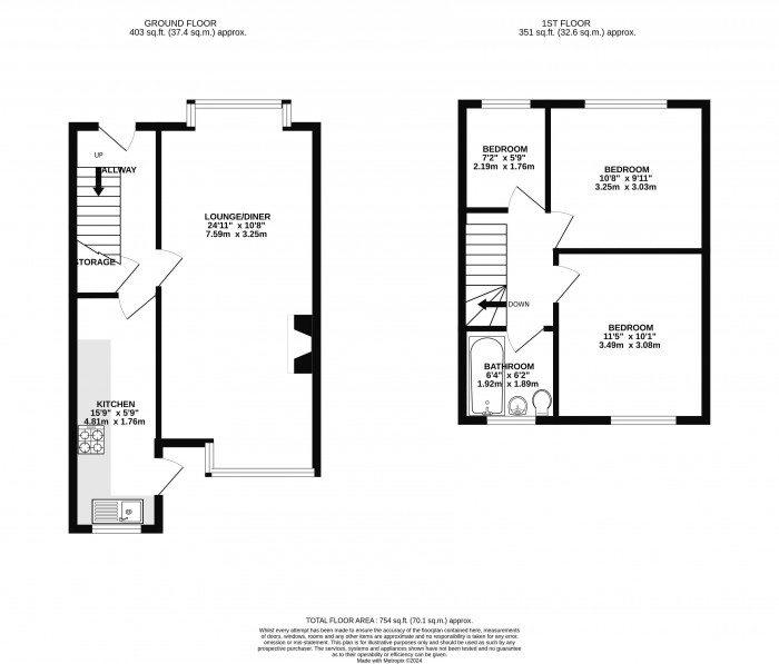 Floorplans For Heeley Street, Swinley, Wigan, WN1 2HN