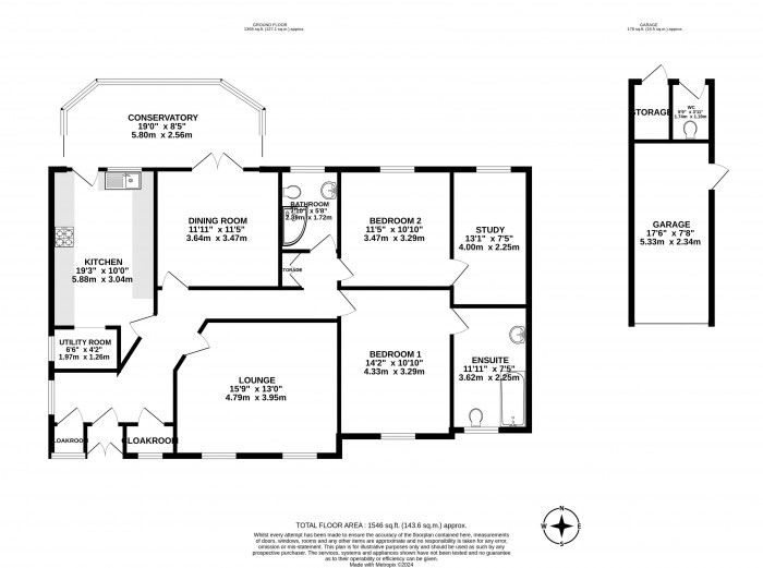 Floorplans For Clifton Crescent, Swinley, Wigan, WN1 2LB