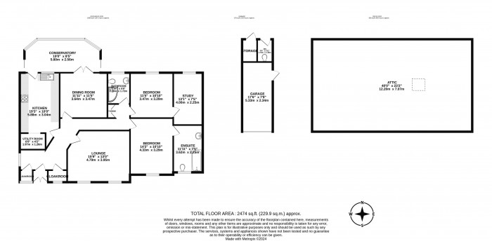 Floorplans For Clifton Crescent, Swinley, Wigan, WN1 2LB