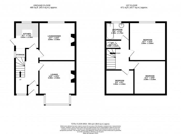 Floorplans For Wrightington Street, Swinley, Wigan, WN1 2BX