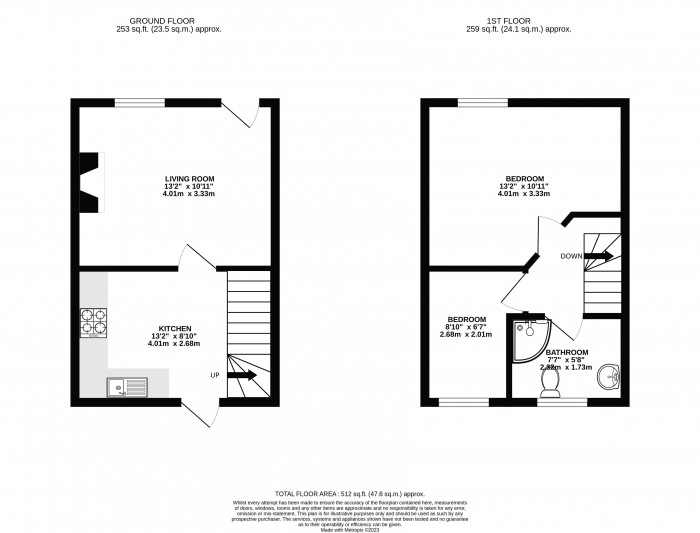 Floorplans For Hants Lane, Ormskirk, L39 1PX