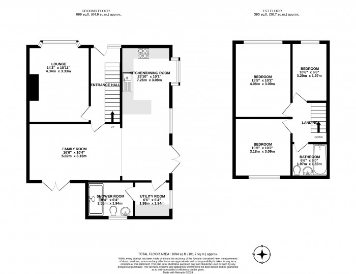 Floorplans For Cranfield Road, Marus Bridge, Wigan, WN3 5QE