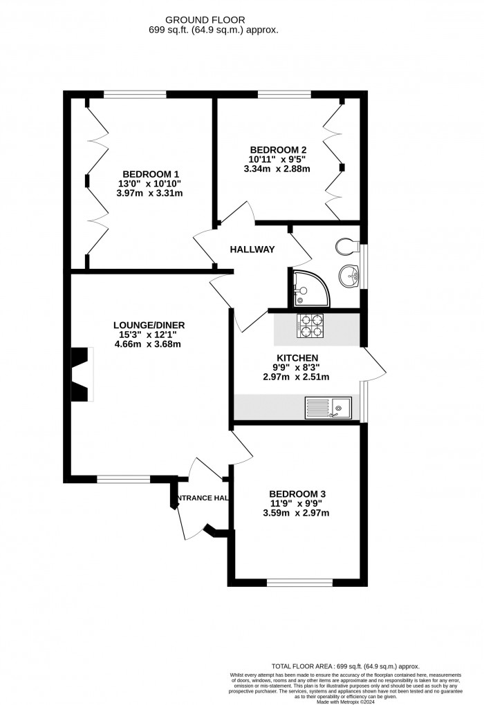 Floorplans For Wilton Avenue, New Springs, Wigan, WN2 1AA