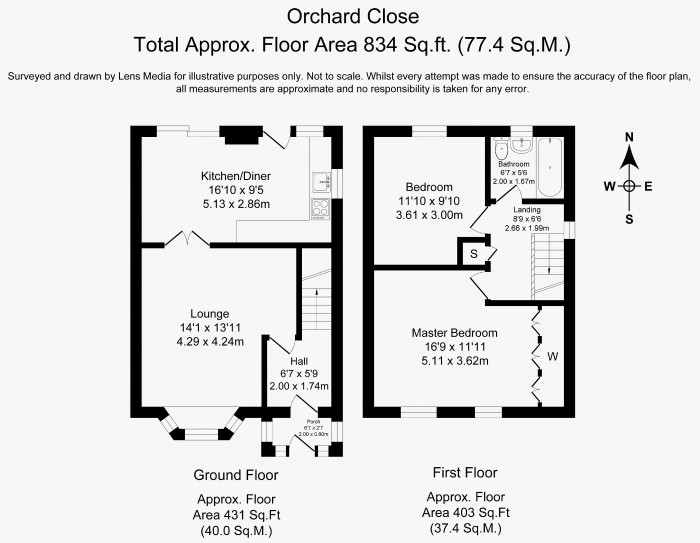 Floorplans For Orchard Close, Shevington, Wigan, WN6 8BS