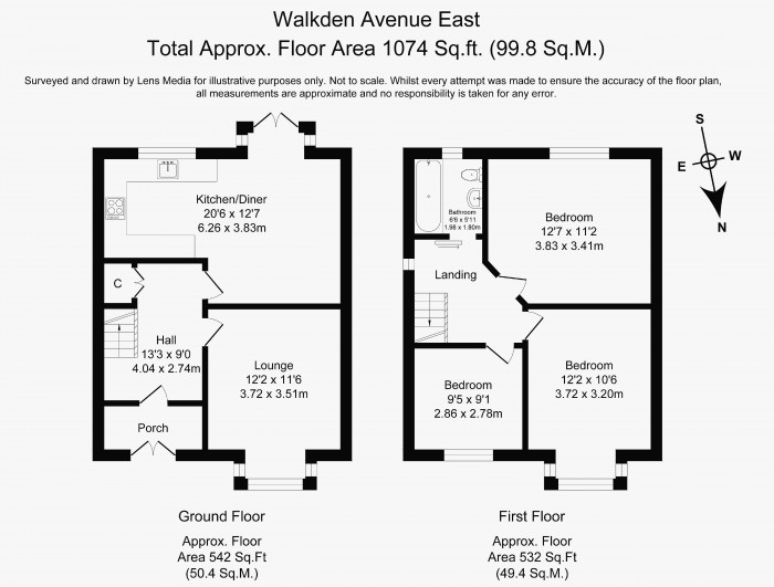 Floorplans For Walkden Avenue East, Swinley, Wigan, WN1 2DX