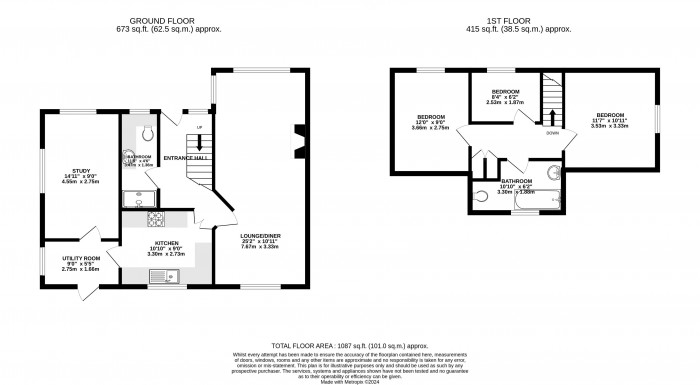 Floorplans For Darran Avenue, Goose Green, Wigan, WN3 6SF.