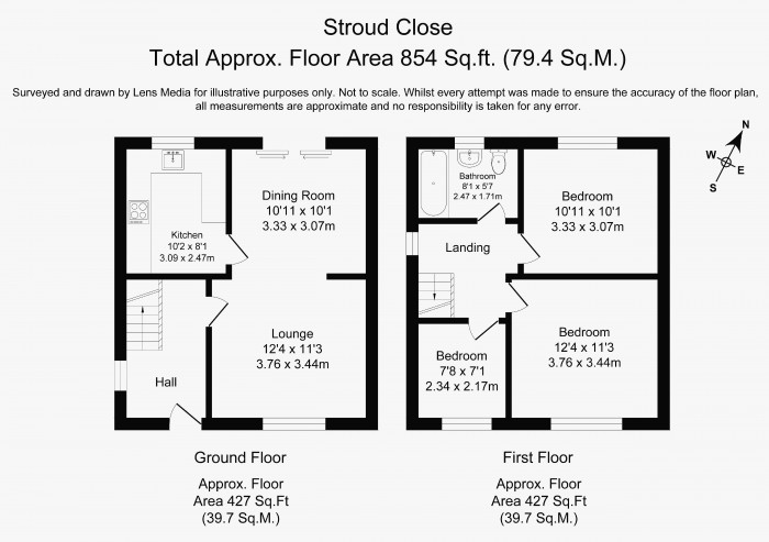 Floorplans For Stroud Close, New Springs, Wigan, WN2 1AB