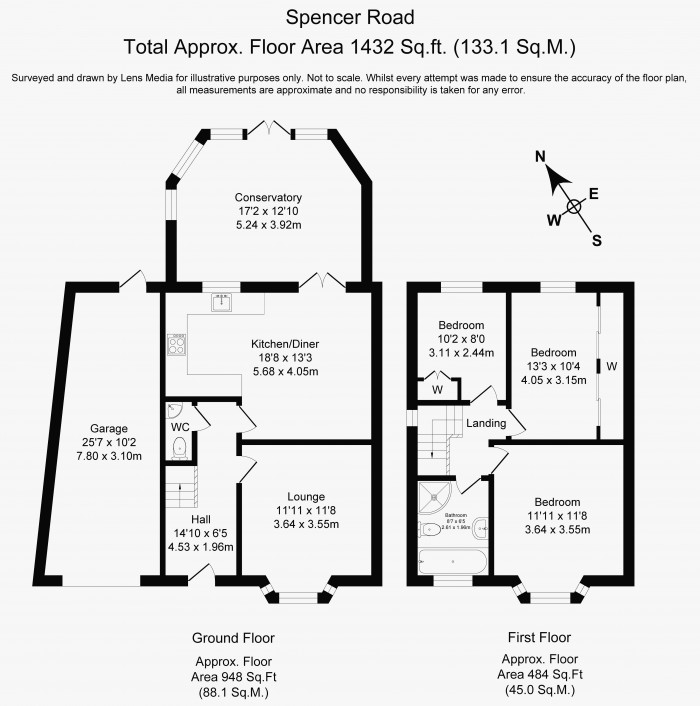 Floorplans For Spencer Road, Whitley, Wigan, WN1 2PW