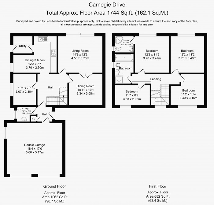 Floorplans For Carnegie Drive, Ashton In Makerfield, Wigan, WN4 9SH