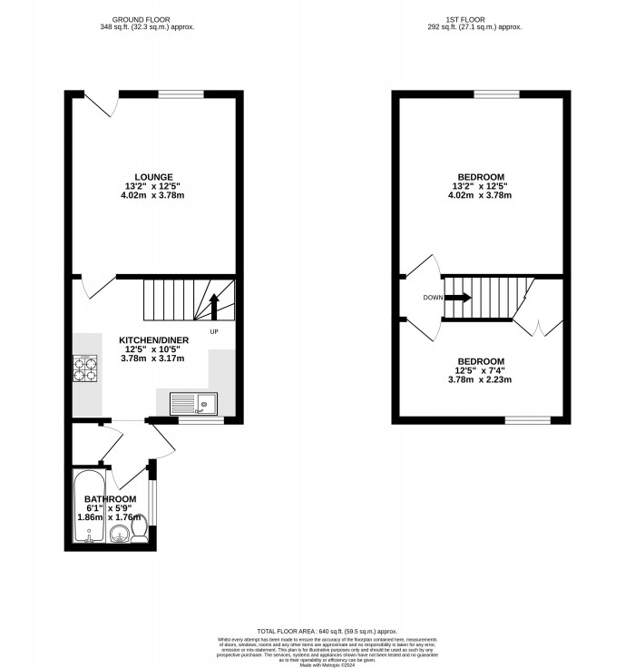 Floorplans For Derby Street, Ince, Wigan, WN3 4TJ