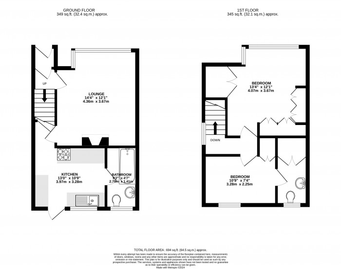 Floorplans For Wigan Road, Wigan, WN2 1DU