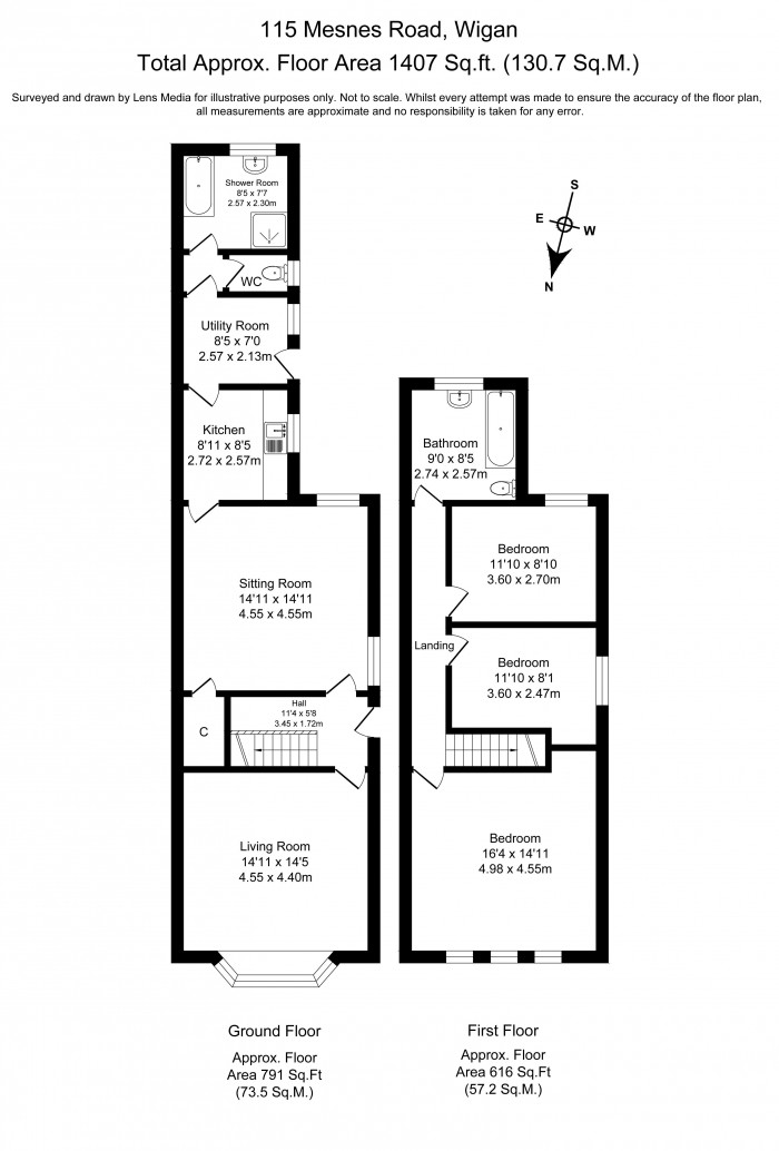 Floorplans For Mesnes Road, Wigan, WN1 2PJ