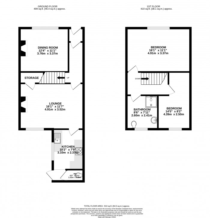 Floorplans For Banner Street, Ince, Wigan, WN3 4NA