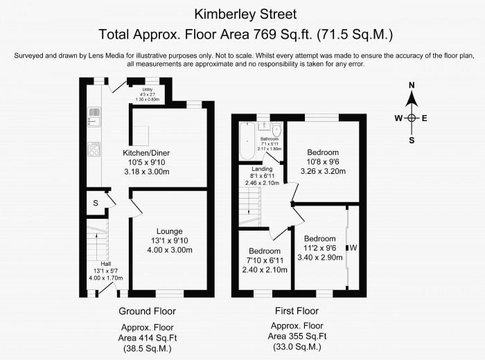 Floorplans For Kimberley Street, Springfield, Wigan, WN6 7AJ