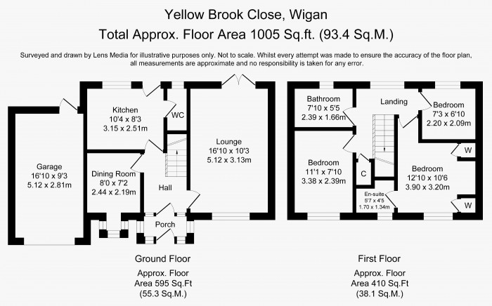 Floorplans For Yellow Brook Close, Wigan, WN2 1ZH