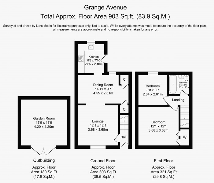 Floorplans For Grange Avenue, Wigan, WN3 5EN