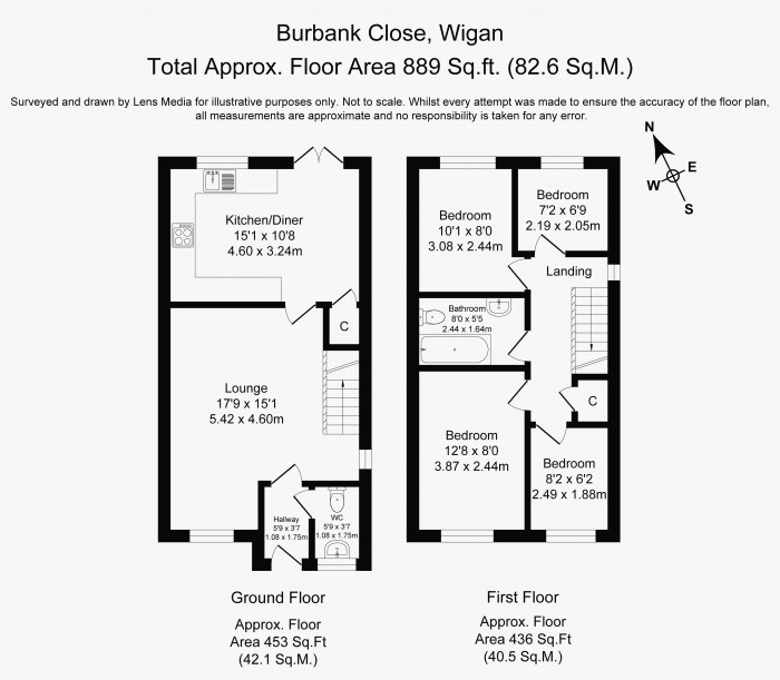 Floorplans For 4 Burbank Close, Winstanley, Wigan, WN3 6ND