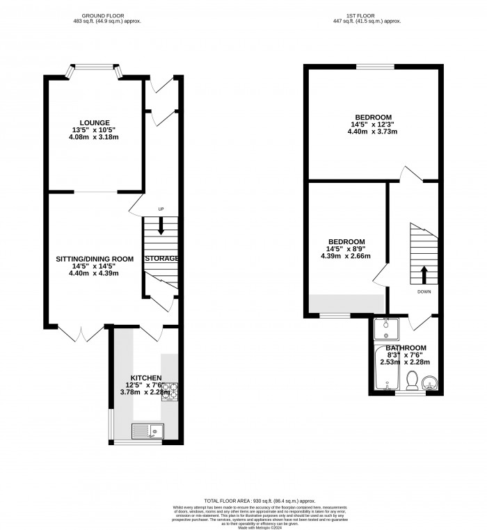 Floorplans For Warrington Road, Wigan, WN2 5XB