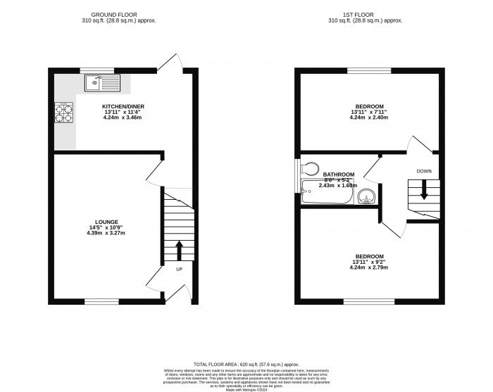 Floorplans For Castle Hill Road, Hindley, Wigan, WN2 4BW