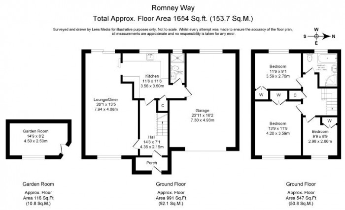 Floorplans For Romney Way, Wigan, WN1 2QQ