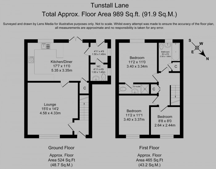 Floorplans For Tunstall Lane, Pemberton, Wigan, WN5 9HR