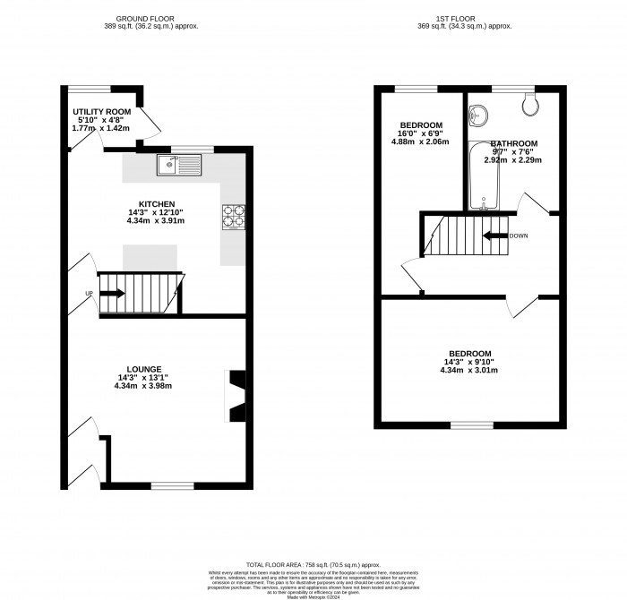 Floorplans For Warrington Road, Wigan, WN3 6QF