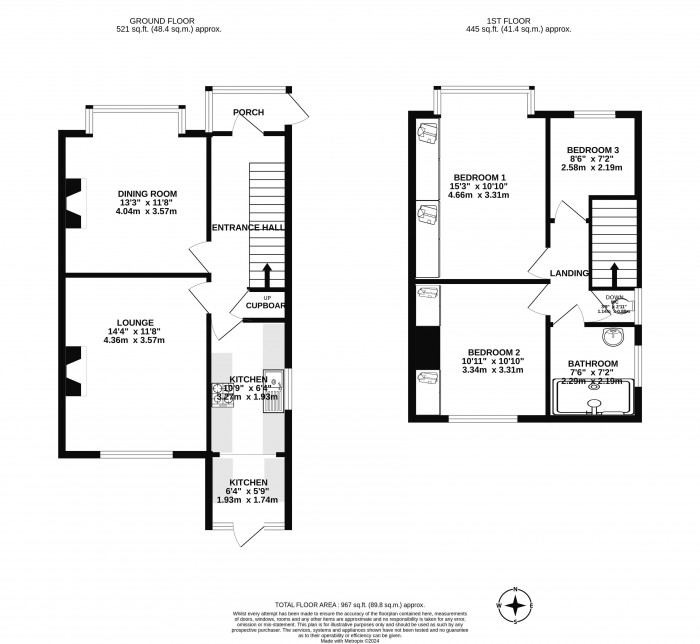 Floorplans For Dawson Avenue, Wigan, WN6 8QN