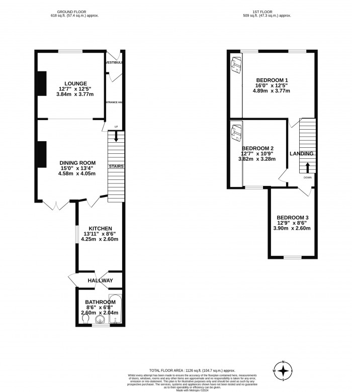 Floorplans For Hill Street, Springfield, Wigan, WN6 7EQ