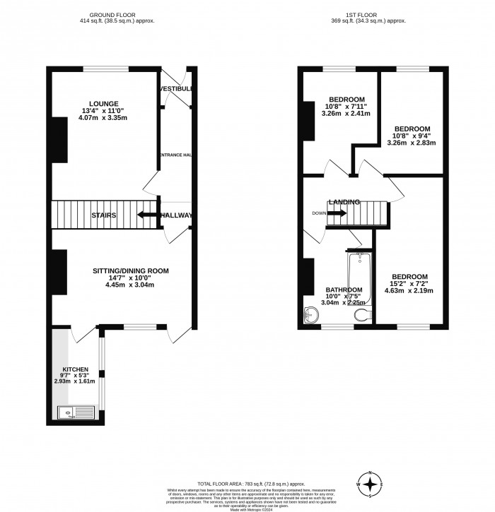 Floorplans For Great Acre, Wigan, WN1 3NR