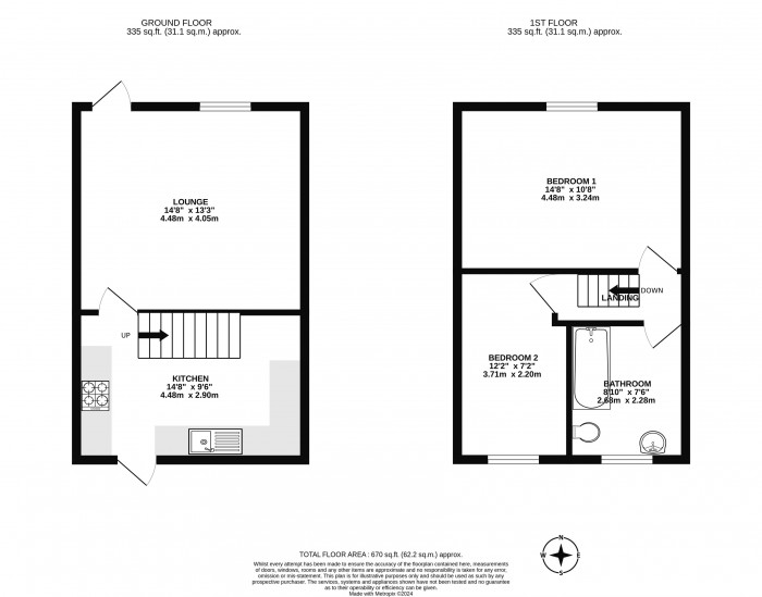 Floorplans For Car Street, Platt Bridge, Wigan, WN2 5JD