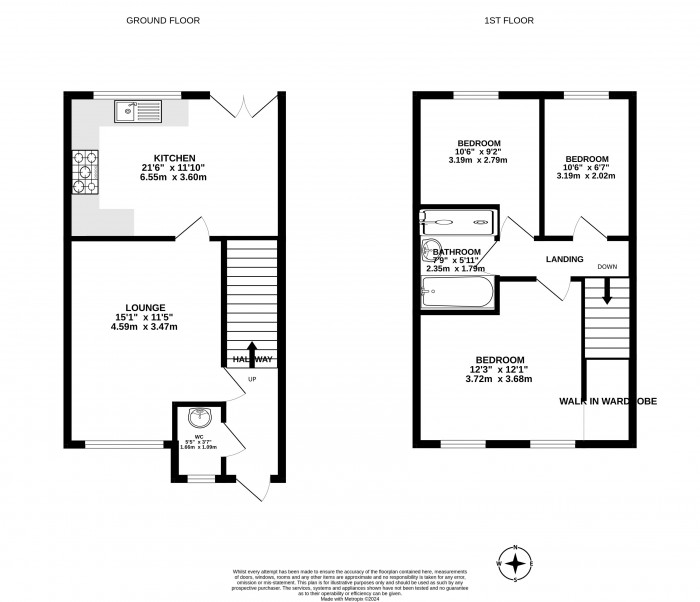 Floorplans For Woodville Road, Ince, Wigan, WN3 4PB