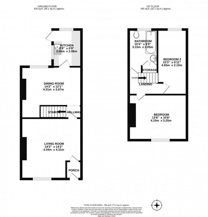 Floorplans For Wall Street, Springfield, Wigan, WN6 7NB