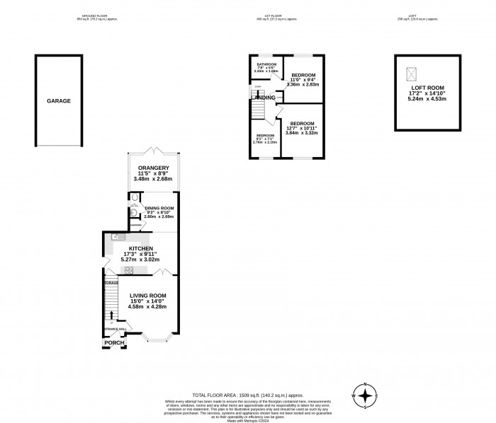 Floorplans For Sherborne Road, Orrell, Wigan, WN5 0JA