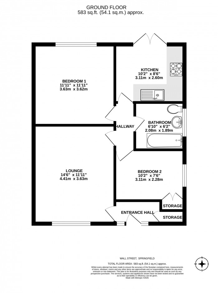 Floorplans For Wall Street, Springfield, Wigan, WN6 7NB