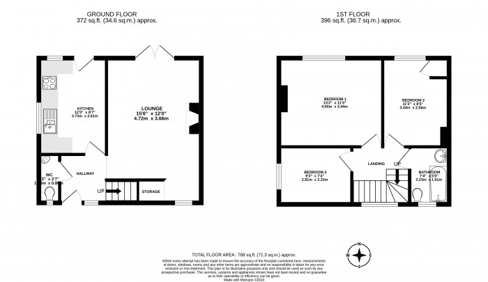 Floorplans For Larch Avenue, Pemberton, Wigan, WN5 9PB