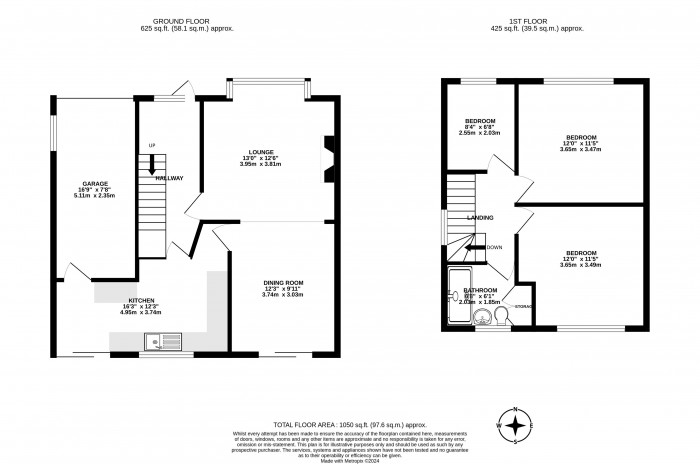 Floorplans For Norbreck Crescent, Springfield, Wigan, WN6 7RF