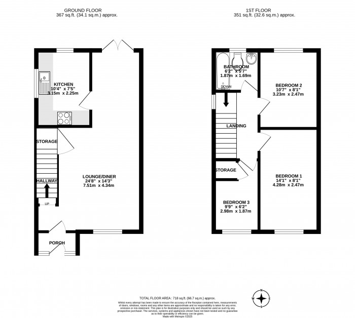 Floorplans For Havercroft Close, Winsltaney, Wigan, WN3 6UJ