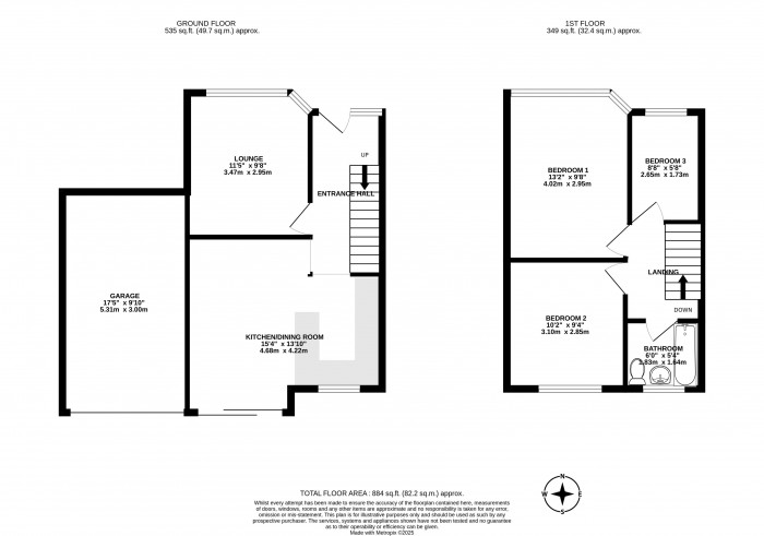 Floorplans For Lessingham Avenue, Swinley, Wigan, WN1 2HX