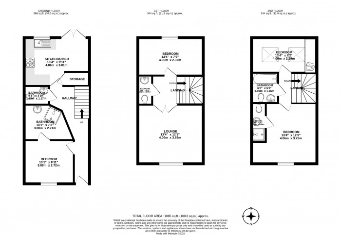 Floorplans For Fieldings Close, Pemberton, Wigan, WN5 9JR